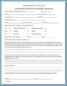 Eeoc Discrimination Complaint Form Pdf