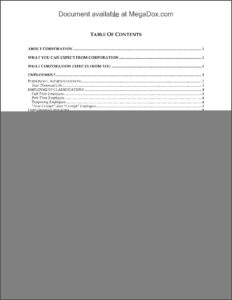 Employee Handbook Texas Template Free