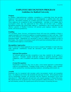 Employee Rewards Program Template