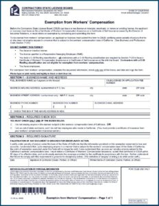 Employee Waiver Of Workers Compensation Form