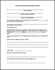 Eviction Notice Form In Spanish