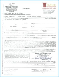 Fake Bail Bond Forms