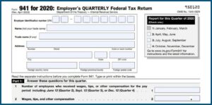 Federal Income Tax Forms 941