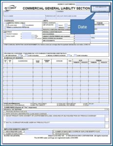 Fillable Acord Form 126