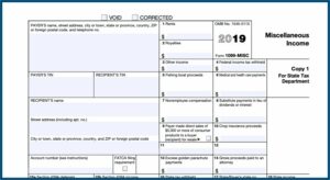 Filling Out 1099 Tax Form
