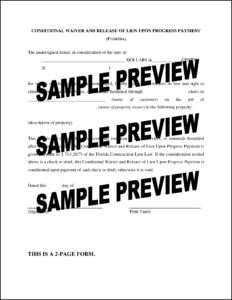 Florida Lien Release Forms