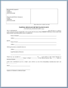 Florida Mechanics Lien Forms