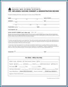 Flu Shot Verification Form 2018