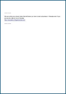 Forming A Nevada Llc