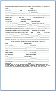 Free Bail Bond Forms
