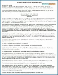 Free Blank Printable Medical Power Of Attorney Forms California
