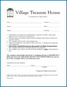 Free Consignment Agreement Form