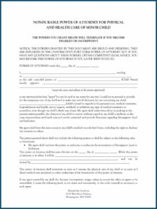 Free Durable Power Of Attorney For Health Care Forms To Print
