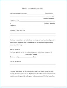 Free Farm Lease Agreement Forms To Print