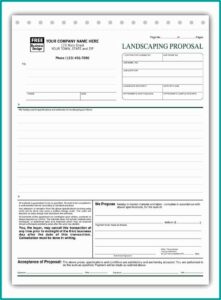 Free Landscape Proposal Template