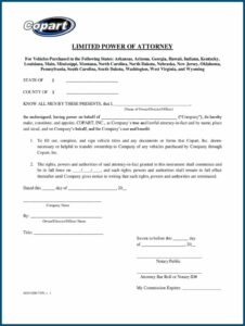 Free Limited Power Of Attorney Form Pdf