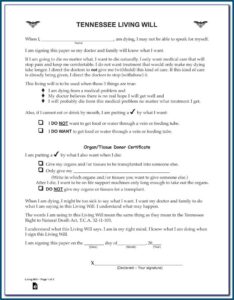 Free Living Will Forms Illinois