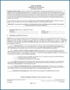 Free Living Will Forms To Print