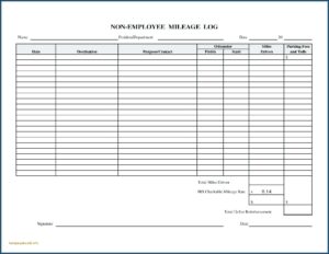 Free Mileage Log Spreadsheet