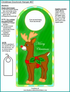 Free Printable Doorknob Hanger Template