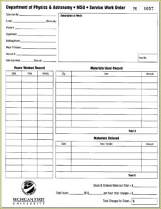 Free Printable Maintenance Work Order Forms