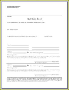 Free Quit Claim Deed Form Maricopa County Arizona