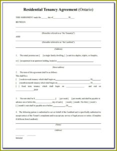 Free Rental Agreement Template Utah