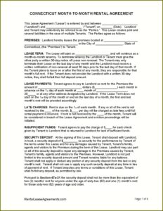 Free Rental Application Form Ct