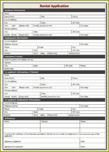 Free Samples Of Rental Agreement Forms