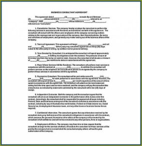 Free Short Form Consulting Agreement