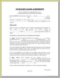 Free Texas House Rental Agreement Form