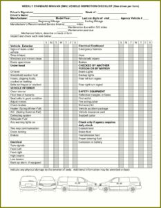 Free Vehicle Inspection Report Form