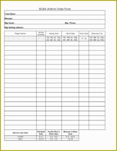 Fundraising Form Template Free