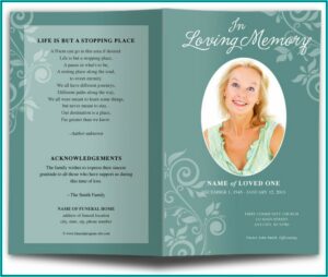 Funeral Bulletin Templates