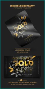 Gold Flyer Template