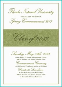 Graduation Invitations Templates For Microsoft Word