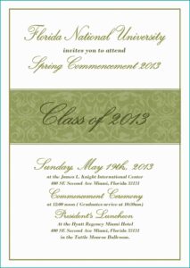 Graduation Invitations Word Templates
