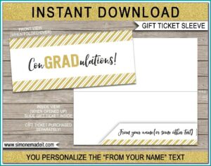 Graduation Ticket Template Free