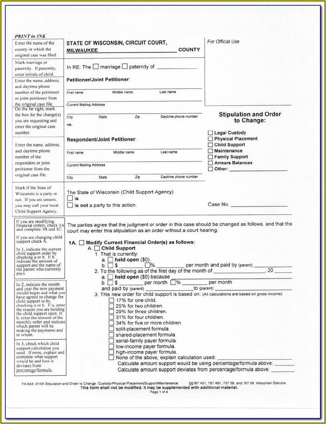 Guardianship Forms Oregon