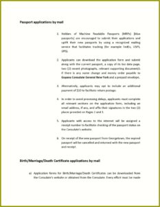 Guyana Consulate Passport Renewal Form