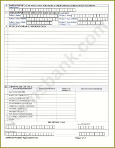 Guyana Passport Renewal Form 2020