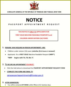 Guyana Passport Renewal Form Toronto