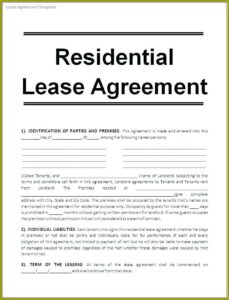 Idaho Residential Rental Agreement Form