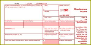 Irs 1099 Form Printable