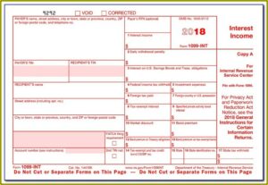 Irs 1099 Int Form Order