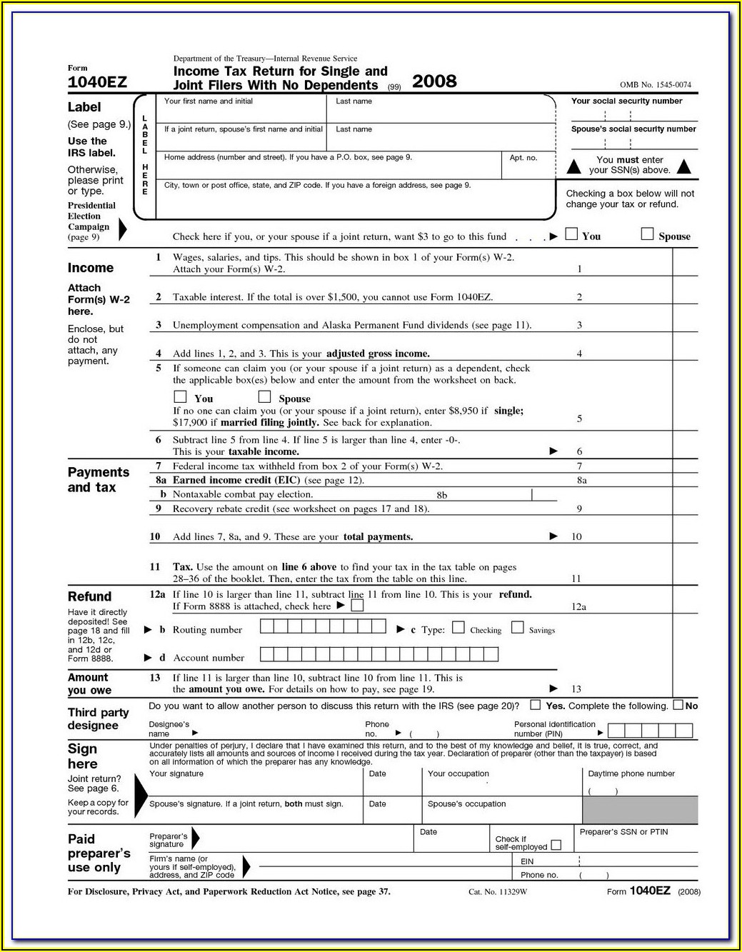Irs 2014 Tax Forms And Instructions