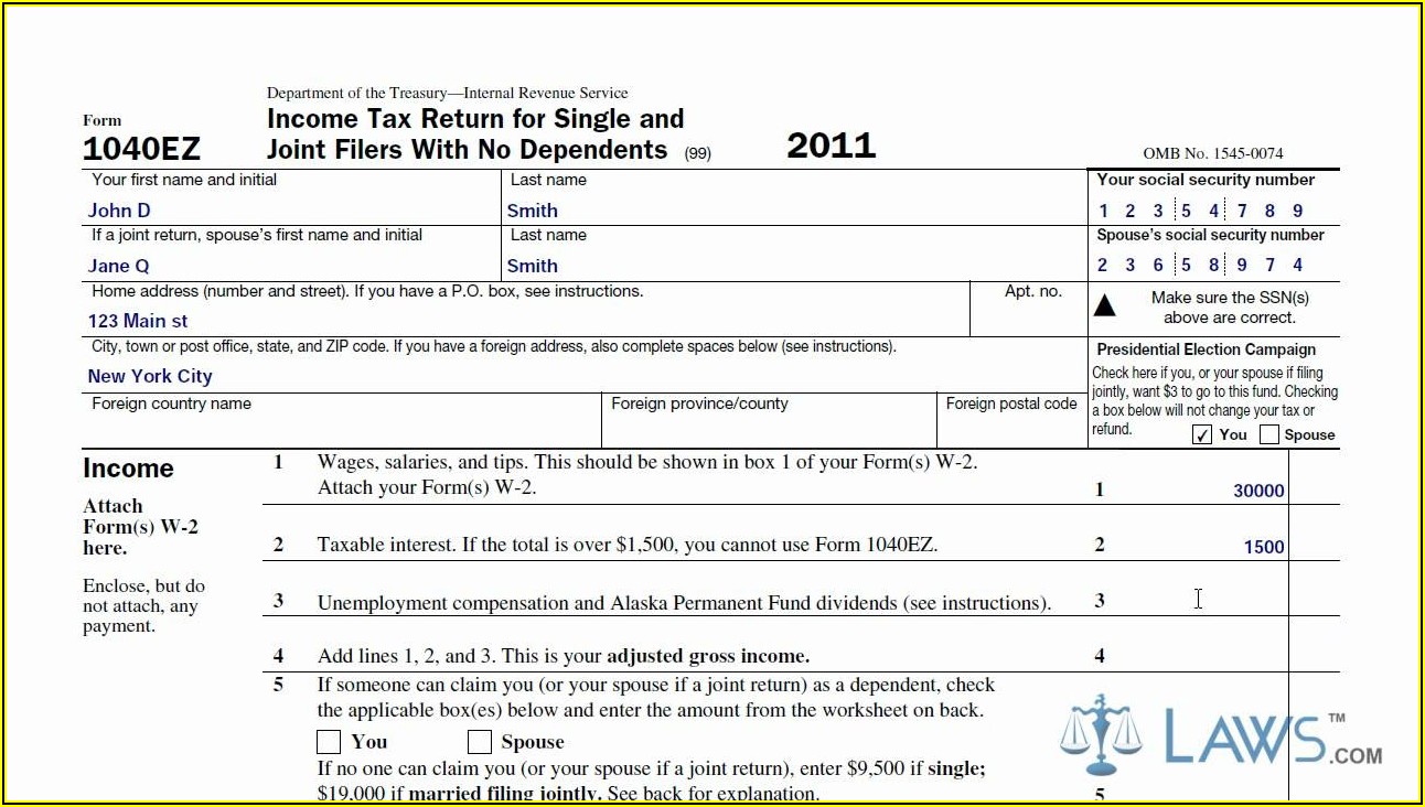 Irs Ez Form For Stimulus Check