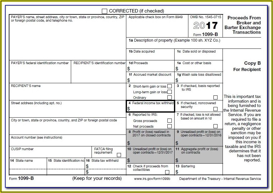 Irs Form 1099 Int 2018