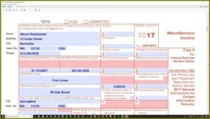 Irs Form 1099 Misc
