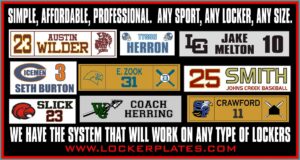 Locker Room Name Plates Template